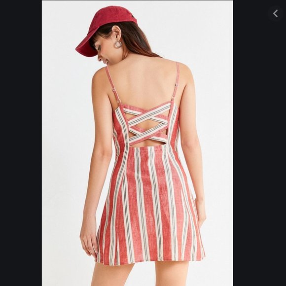 ❌ SOLD ❌ Urban Button Down Strappy Back Dress - Picture 7 of 10